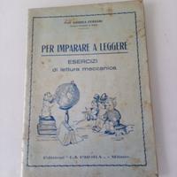 Per imparare a leggere anno 1936 edizione La Prora