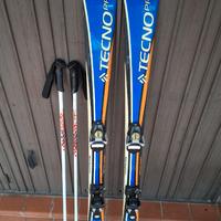 Sci bambino Tecno pro 130cm con bastoncini 100cm