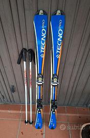 Sci bambino Tecno pro 130cm con bastoncini 100cm