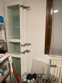 Anta ikea tyssedal bianco/vetro 50x229