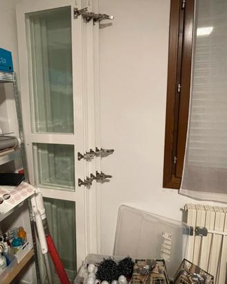 Anta ikea tyssedal bianco/vetro 50x229