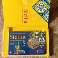 Moneta commemorativa da 5 euro (Passito e Cannolo)