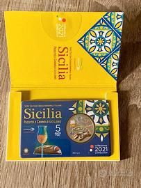Moneta commemorativa da 5 euro (Passito e Cannolo)