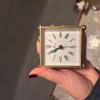 Orologio da tavolo schatz quartz in ottone