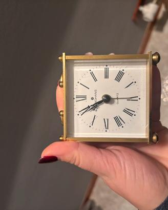 Orologio da tavolo schatz quartz in ottone