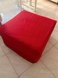 Pouf/letto singolo cubo