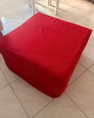 Pouf/letto singolo cubo
