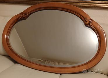 Trittico in radica di noce più specchio 