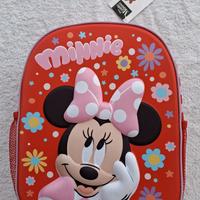 Zaino Scuola Minnie Disney 3D Incluso Accessori