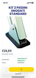 Kit 2 Piedini di appoggio snodati per scale