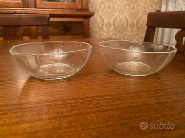 10 ciotoline coppette di vetro dolce/frutta