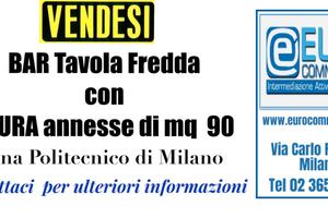 095/23 BAR TAVOLA FREDDA di mq 90 zona Politecnico