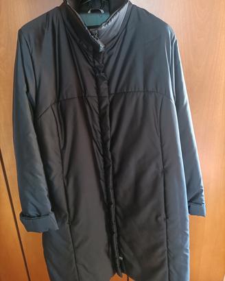 piumino lungo donna blu petrolio tg.52 "Persona"