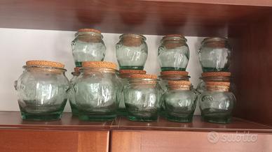 Barattoli vetro per dispensa tappo sughero