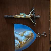 crocifisso e  madonna