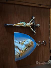 crocifisso e  madonna