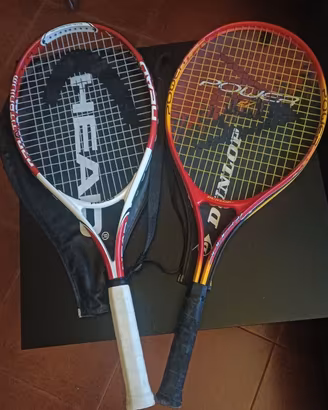 Racchette tennis usate Head Nano Titanium e Dunlop