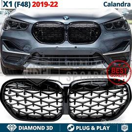 GRIGLIA Anteriore BMW X1 F48 19-22 Nera Diamond