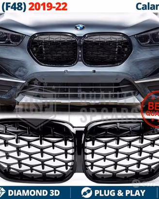 GRIGLIA Anteriore BMW X1 F48 19-22 Nera Diamond