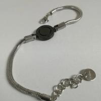 Bracciale uomo in acciaio con rosa dei venti 