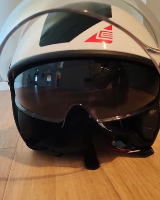 Casco  con doppia visiera 