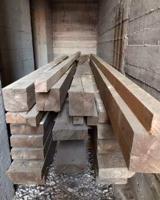 4 travi in abete lunghezza 4,20 metri