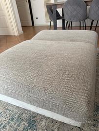 divano 3 posti con pouf