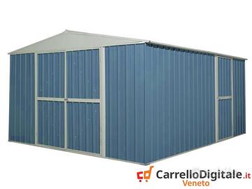 Box prefabbricato in acciaio 360x430cm 185kg blu