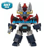 GRANDE MAZINGA Goldrake Robot MOC 497pz tipo Lego