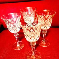 Lotto 20 bicchieri vintage puro cristallo