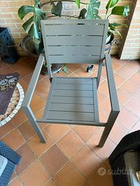 Set sedie da giardino