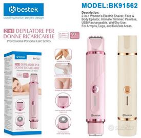 Bestek BK91562 Depilatore 2in1 Donna Ricaricabile
