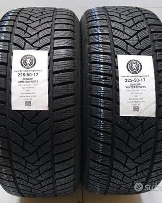 2 gomme 225 50 17 dunlop a15292