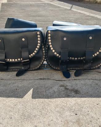 borse laterali in pelle per custom