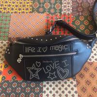 Marsupio NUOVO nero con borchiette Desigual