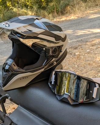 Casco Airoh Commander L - Maschera 100% Armega 