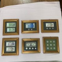 Quadri con banconote da collezione originali