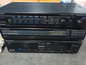 impianto hifi GRUNDIG anni 80