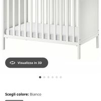 Lettino bambini con sbarre ikea