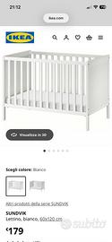Lettino bambini con sbarre ikea