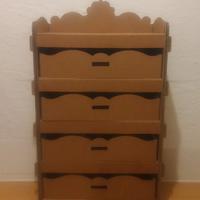 Cassettiera in cartone ondulato