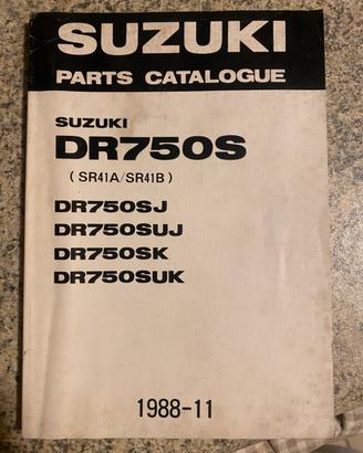 Catalogo Ricambi Spare Parts Suzuki Dr 750 S