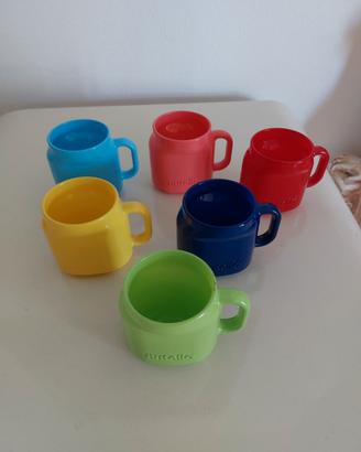 Set 6 Tazzine Nutella Colorate