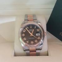 Rolex Datejust 36 oro rosa acciaio anno 2011