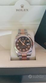 Rolex Datejust 36 oro rosa acciaio anno 2011