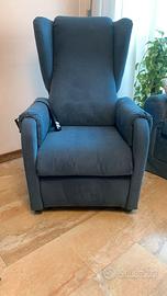 Poltrona Relax Carol elettrica due motori e  ruote