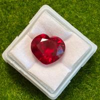 Rubino rosso 10.99 ct taglio Cuore certificato