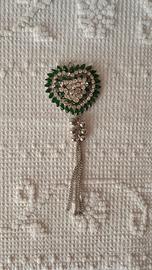 Ciondolo a cuore verde
