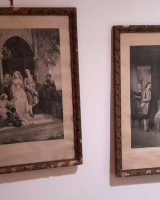 Litografie meta' 800 soggeto "Mariage"