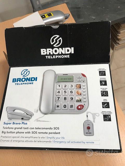Telefono da tavolo Brondi Super Bravo Plus con telecomando SOS